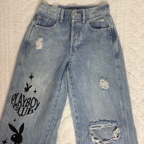 PacSun Denim - Playboy flare/wide leg light washed jeans